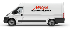 McGee heating and air van